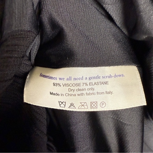 MM Lafleur The Devlin Dress—Pleated Jersey, Black, Size 14 - Picture 10 of 10